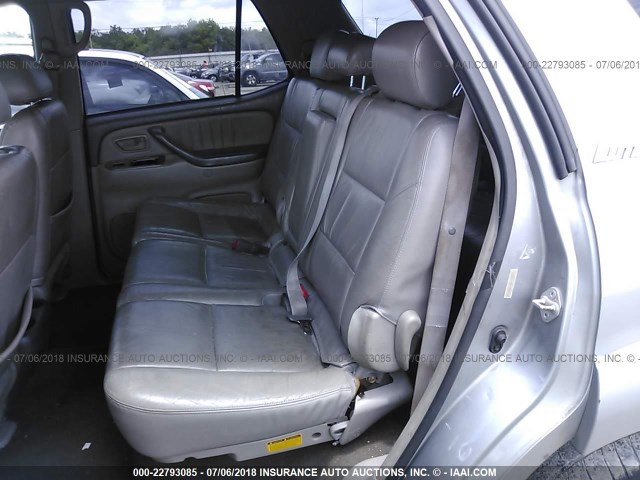 5TDZT38A63S181684 - 2003 TOYOTA SEQUOIA LIMITED GRAY photo 8