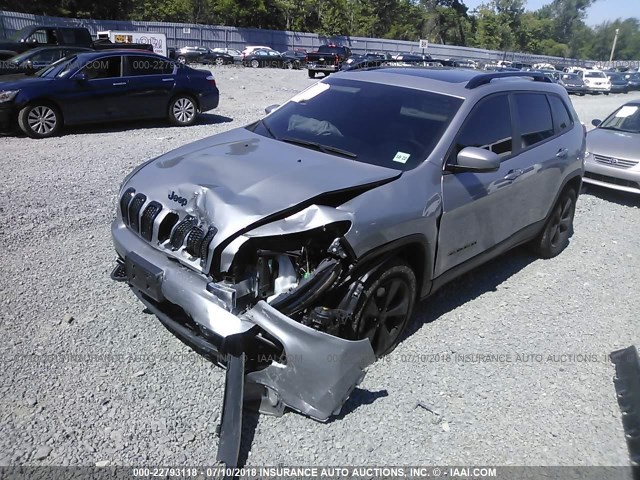 1C4PJMDB7HW524883 - 2017 JEEP CHEROKEE LIMITED GRAY photo 2