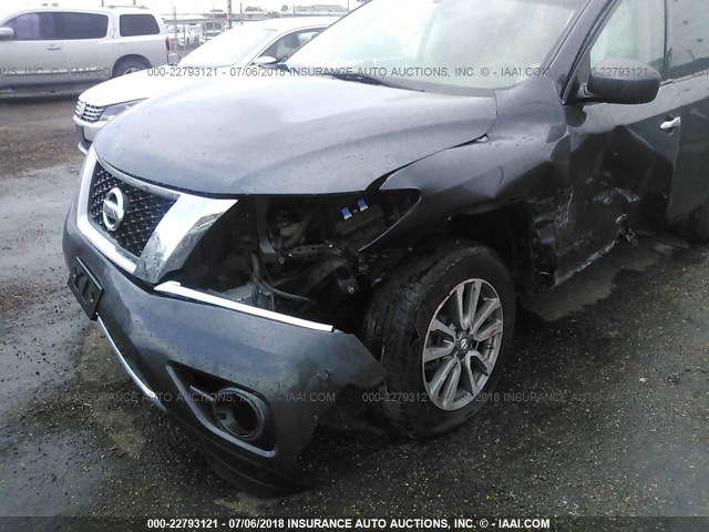 5N1AR2MM6EC666946 - 2014 NISSAN PATHFINDER S/SV/SL/PLATINUM GRAY photo 6