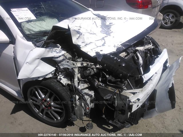 JTKDE177X60135578 - 2006 TOYOTA SCION TC 白色 照片 6