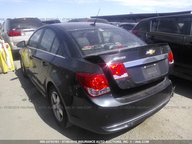 1G1PF5SCXC7111905 - 2012 CHEVROLET CRUZE LT BLACK photo 3