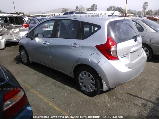 3N1CE2CP9FL414492 - 2015 NISSAN VERSA NOTE S/S PLUS/SV/SL/SR SILVER photo 3