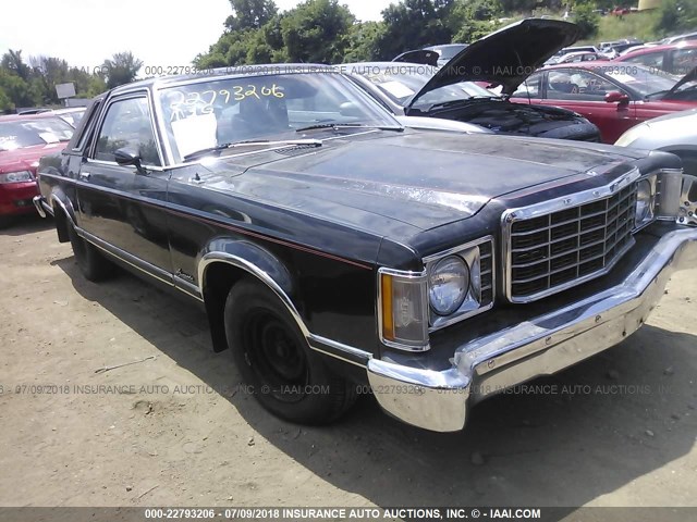 7W84H211590 - 1977 FORD GRANADA BLACK photo 1