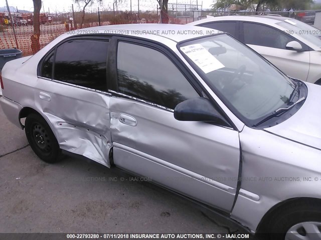 2HGEJ6613YH511071 - 2000 HONDA CIVIC SE SILVER photo 6