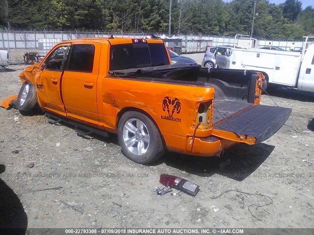 1C6RR6MT1FS686364 - 2015 RAM 1500 SPORT ORANGE photo 3