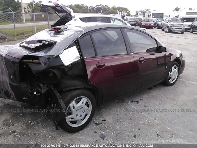 1G8AJ52F53Z113159 - 2003 SATURN ION LEVEL 2 栗色 照片 4