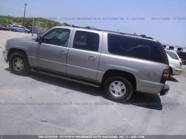 3GKEC16Z82G193395 - 2002 GMC YUKON XL C1500 SILVER photo 3