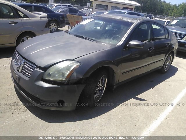 1N4BA41E44C921770 - 2004 NISSAN MAXIMA SE/SL GRAY photo 2