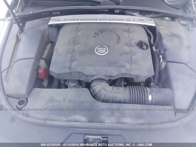 1G6DL1E34C0116584 - 2012 CADILLAC CTS PERFORMANCE COLLECTION WHITE photo 10