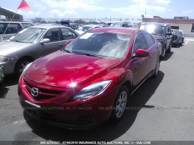 1YVHZ8BH8C5M19564 - 2012 MAZDA 6 I RED photo 2