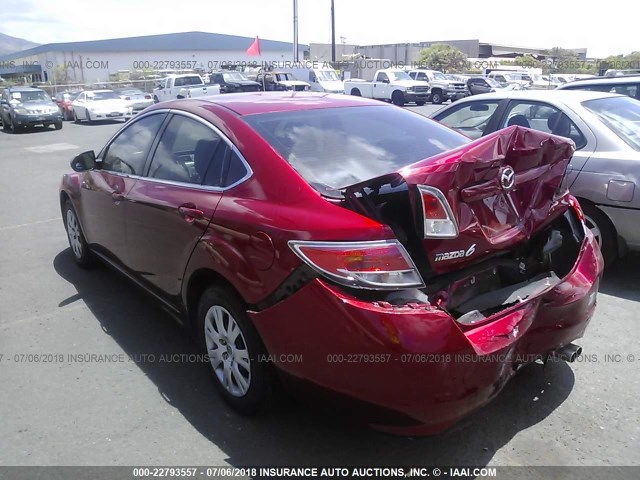 1YVHZ8BH8C5M19564 - 2012 MAZDA 6 I RED photo 3