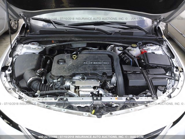 1G1ZB5ST1HF146348 - 2017 CHEVROLET MALIBU LS ვერცხლისფერი ფოტო 10