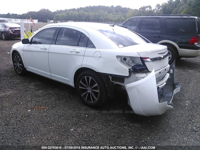 1C3CCBBB7DN597465 - 2013 CHRYSLER 200 TOURING WHITE photo 3