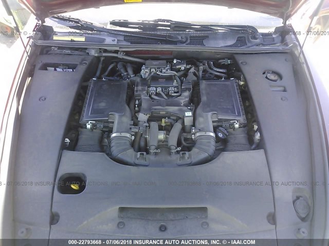 JTHBL46F885067851 - 2008 LEXUS LS 460 栗色 照片 10