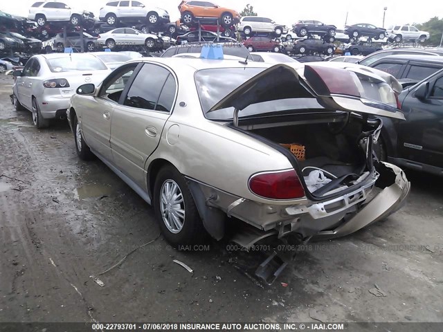 1G4HR54KX5U268440 - 2005 BUICK LESABRE LIMITED GOLD photo 3