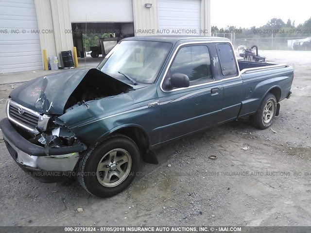 4F4YR16C5WTM46160 - 1998 MAZDA B2500 CAB PLUS GREEN photo 2