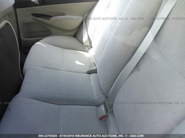 19XFA4F55AE000036 - 2010 HONDA CIVIC GX WHITE photo 8