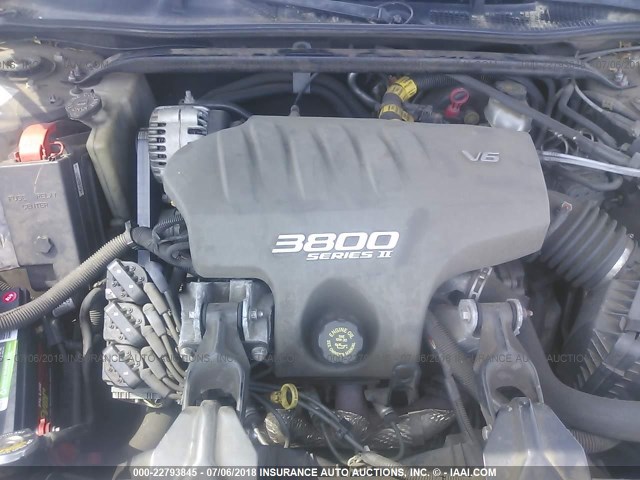 2G4WB52K411131319 - 2001 BUICK REGAL LS GRAY photo 10