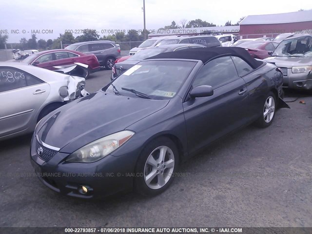 4T1FA38PX8U136856 - 2008 TOYOTA CAMRY SOLARA SE/SLE/SPORT GRAY photo 2