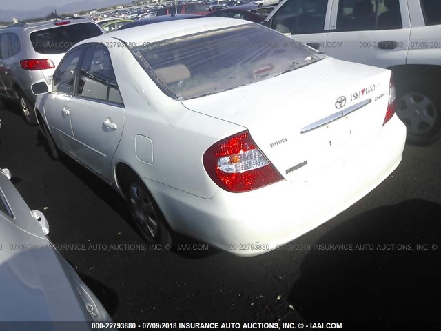 4T1BE32K13U132722 - 2003 TOYOTA CAMRY LE/XLE/SE 白色 照片 3