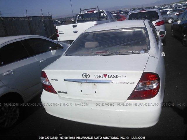 4T1BE32K13U132722 - 2003 TOYOTA CAMRY LE/XLE/SE 白色 照片 6