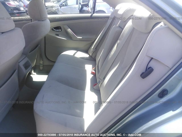 4T1BF3EK0BU622253 - 2011 TOYOTA CAMRY SE/LE/XLE GREEN photo 8