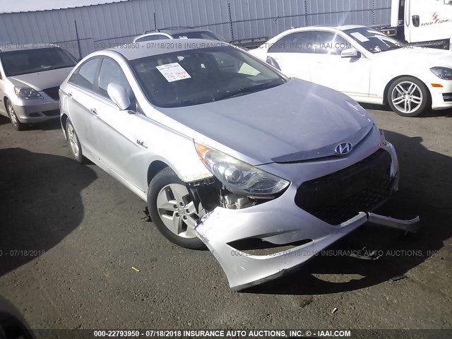 KMHEC4A46CA031270 - 2012 HYUNDAI SONATA HYBRID SILVER photo 1