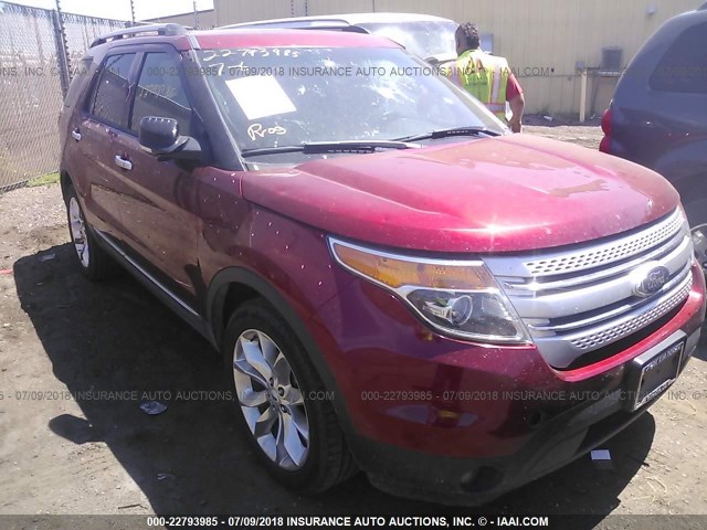 1FM5K8D8XDGB21982 - 2013 FORD EXPLORER XLT RED photo 6