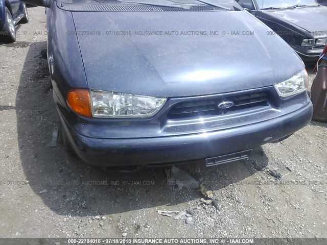 2FMZA5148WBD81487 - 1998 FORD WINDSTAR WAGON BLUE photo 6