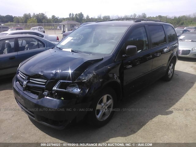 2D4RN3D17AR342441 - 2010 DODGE GRAND CARAVAN HERO Navy photo 2