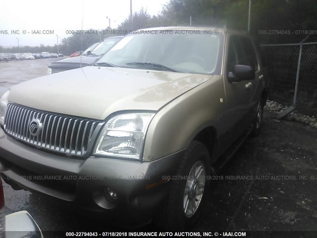 4M2ZU86K73UJ05743 - 2003 MERCURY MOUNTAINEER  TAN photo 2