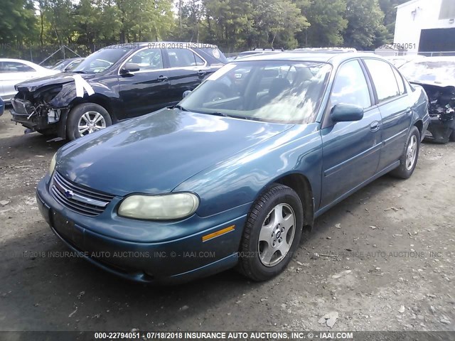 1G1NE52J52M635794 - 2002 CHEVROLET MALIBU LS 蓝色 照片 2