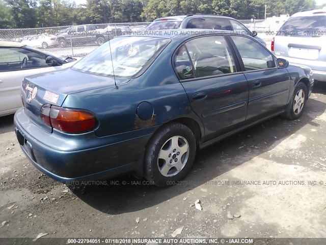 1G1NE52J52M635794 - 2002 CHEVROLET MALIBU LS 蓝色 照片 4
