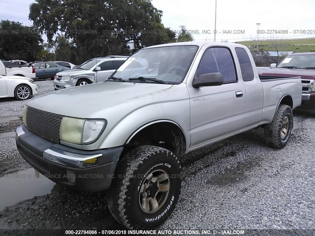 4TASN92N2YZ632332 - 2000 TOYOTA TACOMA XTRACAB PRERUNNER ვერცხლისფერი ფოტო 2