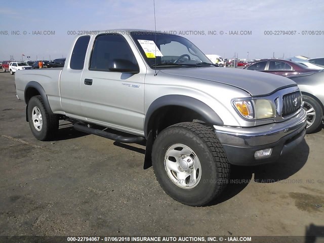 5TESM92N84Z443819 - 2004 TOYOTA TACOMA XTRACAB PRERUNNER SILVER photo 1