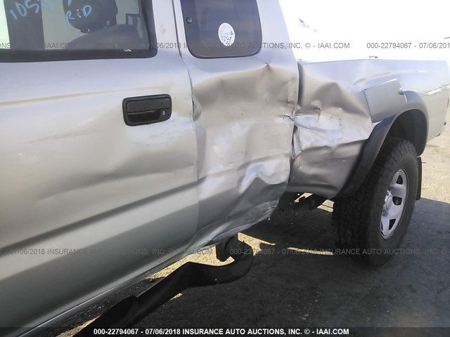 5TESM92N84Z443819 - 2004 TOYOTA TACOMA XTRACAB PRERUNNER ვერცხლისფერი ფოტო 6