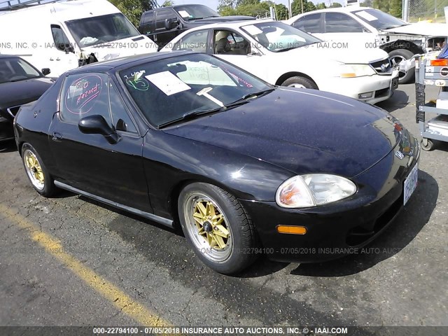 JHMEH6141TS000602 - 1996 HONDA CIVIC DEL SOL S BLACK photo 1