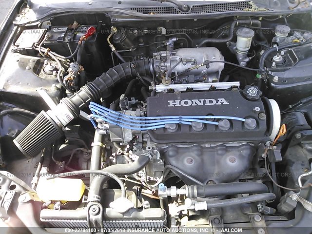 JHMEH6141TS000602 - 1996 HONDA CIVIC DEL SOL S BLACK photo 10