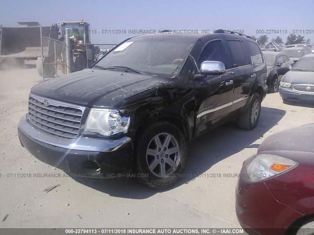 1A8HW58P47F518547 - 2007 CHRYSLER ASPEN LIMITED BLACK photo 2