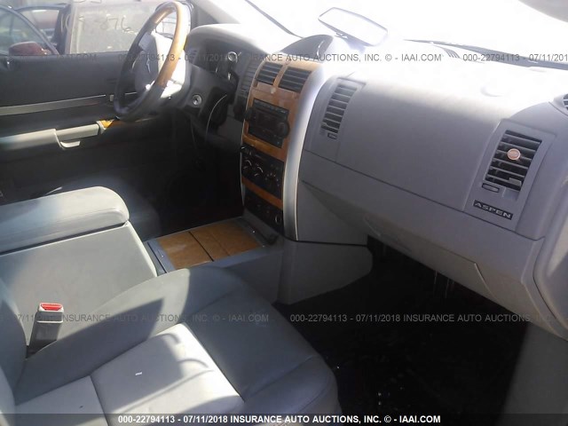 1A8HW58P47F518547 - 2007 CHRYSLER ASPEN LIMITED BLACK photo 5