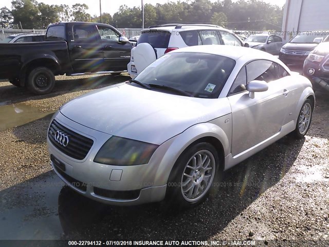 TRUWC28N711008241 - 2001 AUDI TT QUATTRO SILVER photo 2