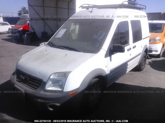 NM0LS6AN1DT163584 - 2013 FORD TRANSIT CONNECT XL WHITE photo 2