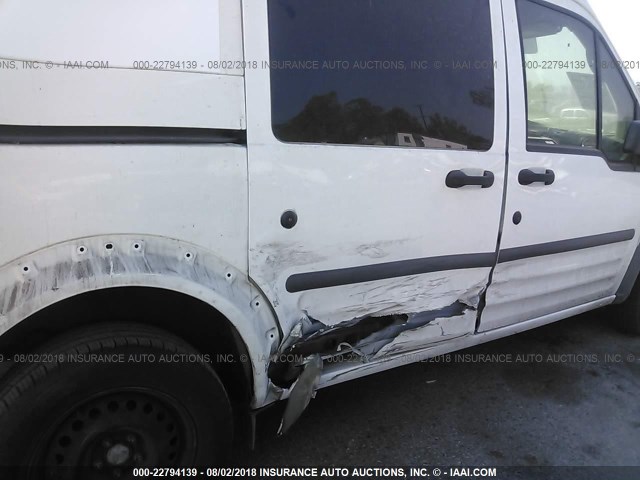 NM0LS6AN1DT163584 - 2013 FORD TRANSIT CONNECT XL WHITE photo 6