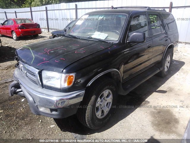 JT3HN86R0Y0304910 - 2000 TOYOTA 4RUNNER SR5 BLACK photo 2