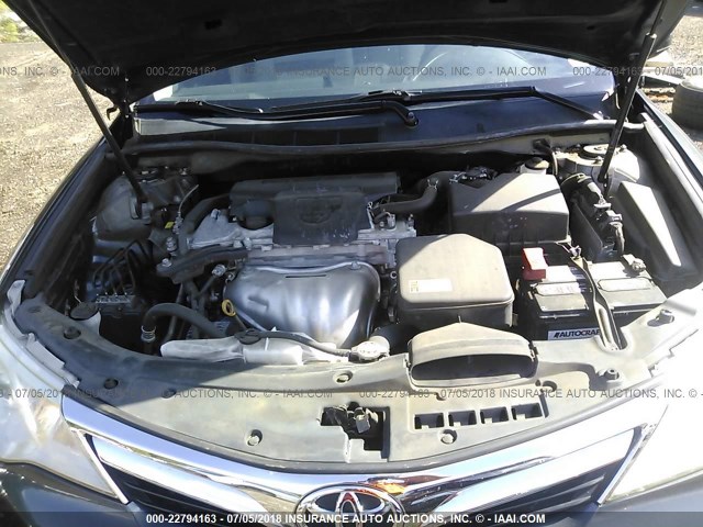 4T4BF1FKXCR176090 - 2012 TOYOTA CAMRY SE/LE/XLE GRAY photo 10