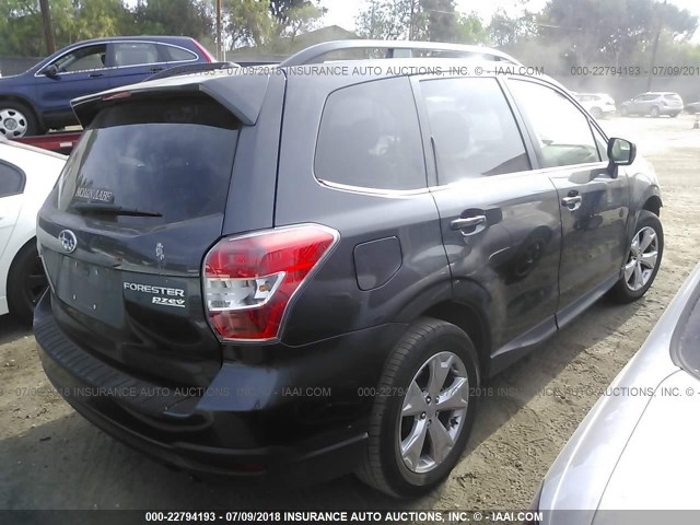 JF2SJAHC9EH481225 - 2014 SUBARU FORESTER 2.5I LIMITED BLACK photo 4