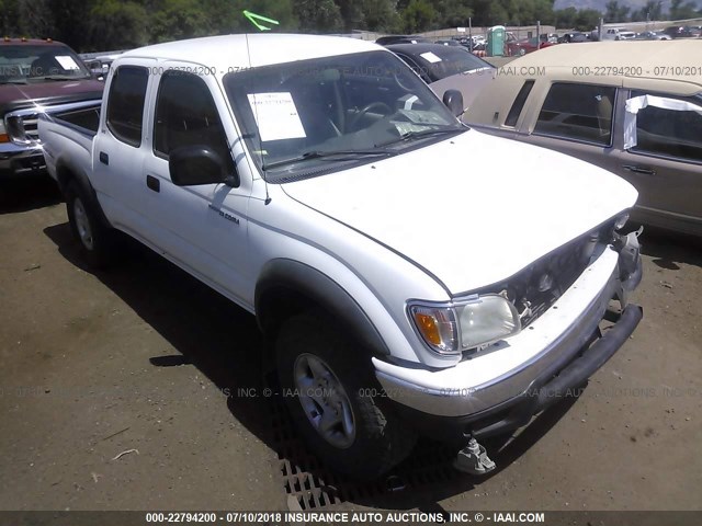 5TEGN92N04Z433403 - 2004 TOYOTA TACOMA DOUBLE CAB PRERUNNER WHITE photo 1