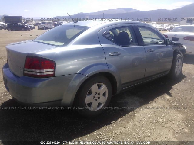 1B3LC46B89N559754 - 2009 DODGE AVENGER SE/SXT Light Blue photo 4