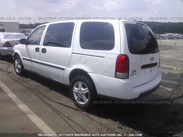 1GNDV13L75D169745 - 2005 CHEVROLET UPLANDER WHITE photo 3