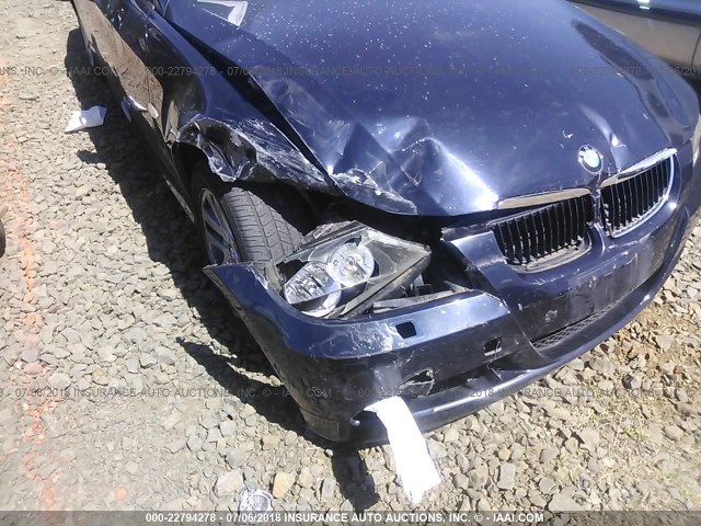 WBAVD13566KV09205 - 2006 BMW 325 XI BLUE photo 6